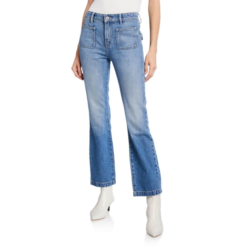 Current/Elliot The Cropped Boot Fairwater Jeans